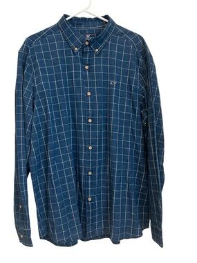 VINEYARD VINES Chambray Classic Fit Whale Shirt in Indigo